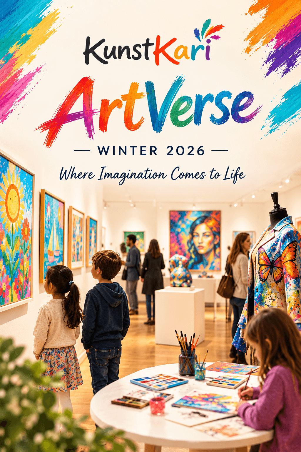 Kunstkari ArtVerse Winter 2026 exhibition poster
